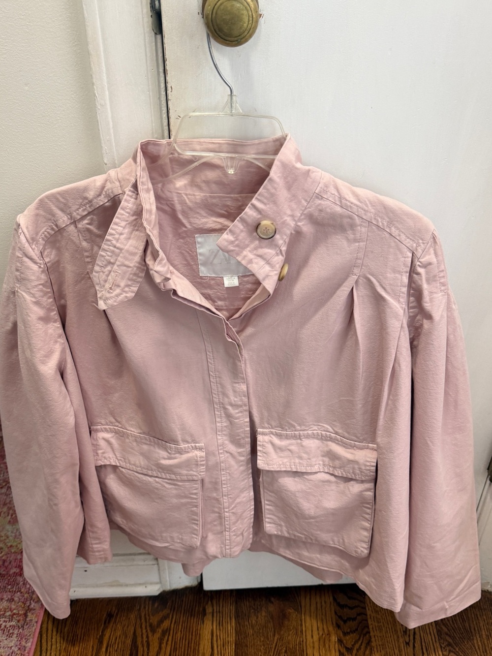 ZARA pale pink coat